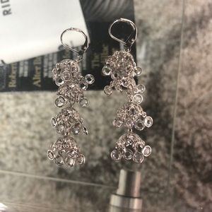 Silver dangle earrings